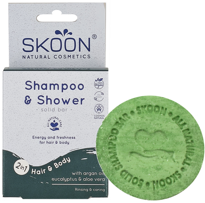 Solid shampoo en shower 2-in-1