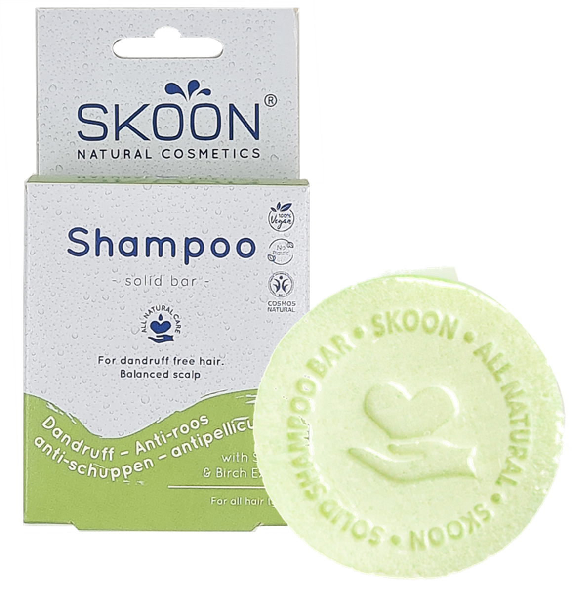 Solid shampoo antiroos Skoon Cosmetics